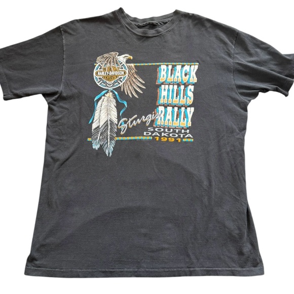 Harley-Davidson Other - Vintage 1991 Harley-Davidson Black Hills Rally Surges T Shirt Single Stitch Tee